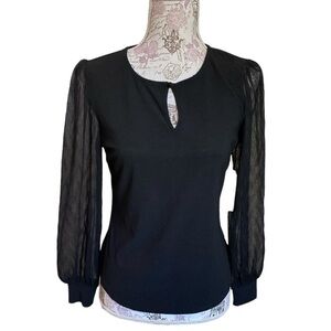 Authentic Flower+Feather Sheer Shirt